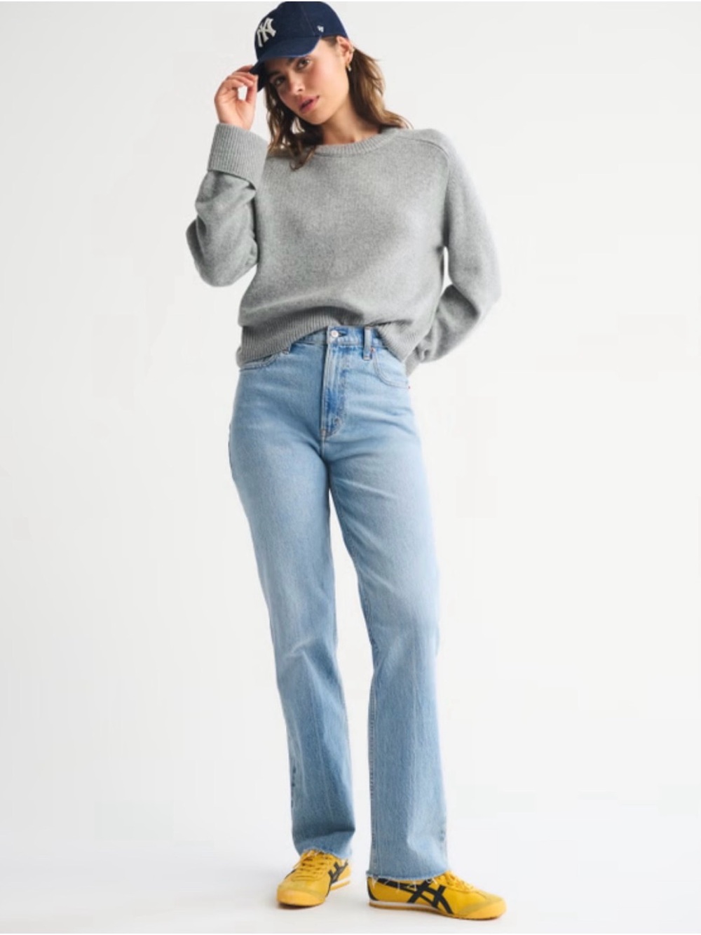 34. Abercrombie & Fitch Ultra High Rise 90s Straight Jean